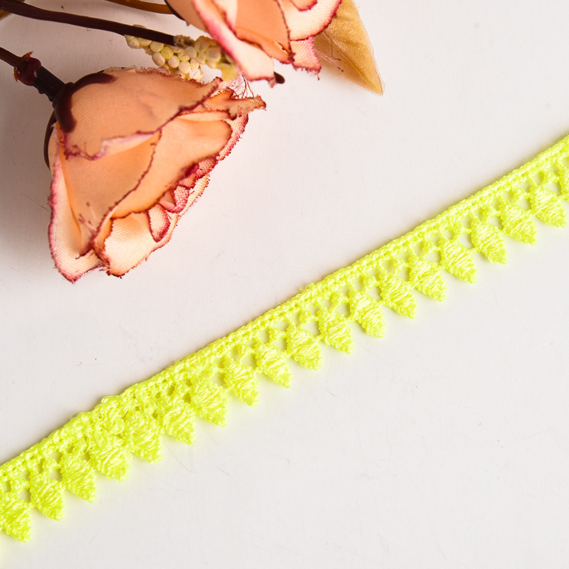 Colorful sequined cotton thread pure cotton water-soluble lace flower cutout diy lace ethnic minority clothing pic 35