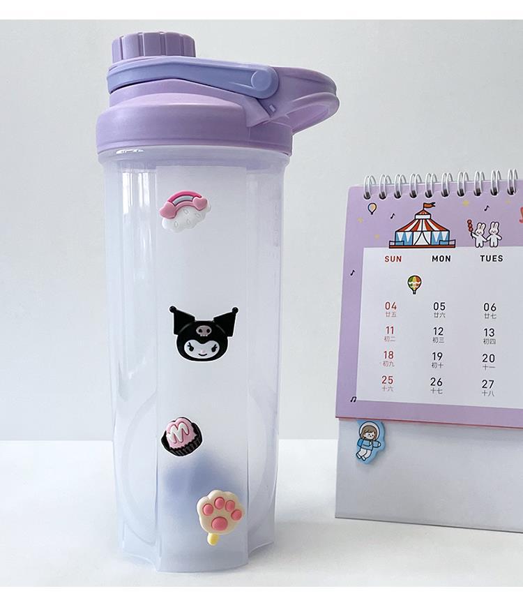 Yugui Dog transparent large-capacity plastic water cup, cute water bottle cup, portable summer student water bottle, casual cup pic 24