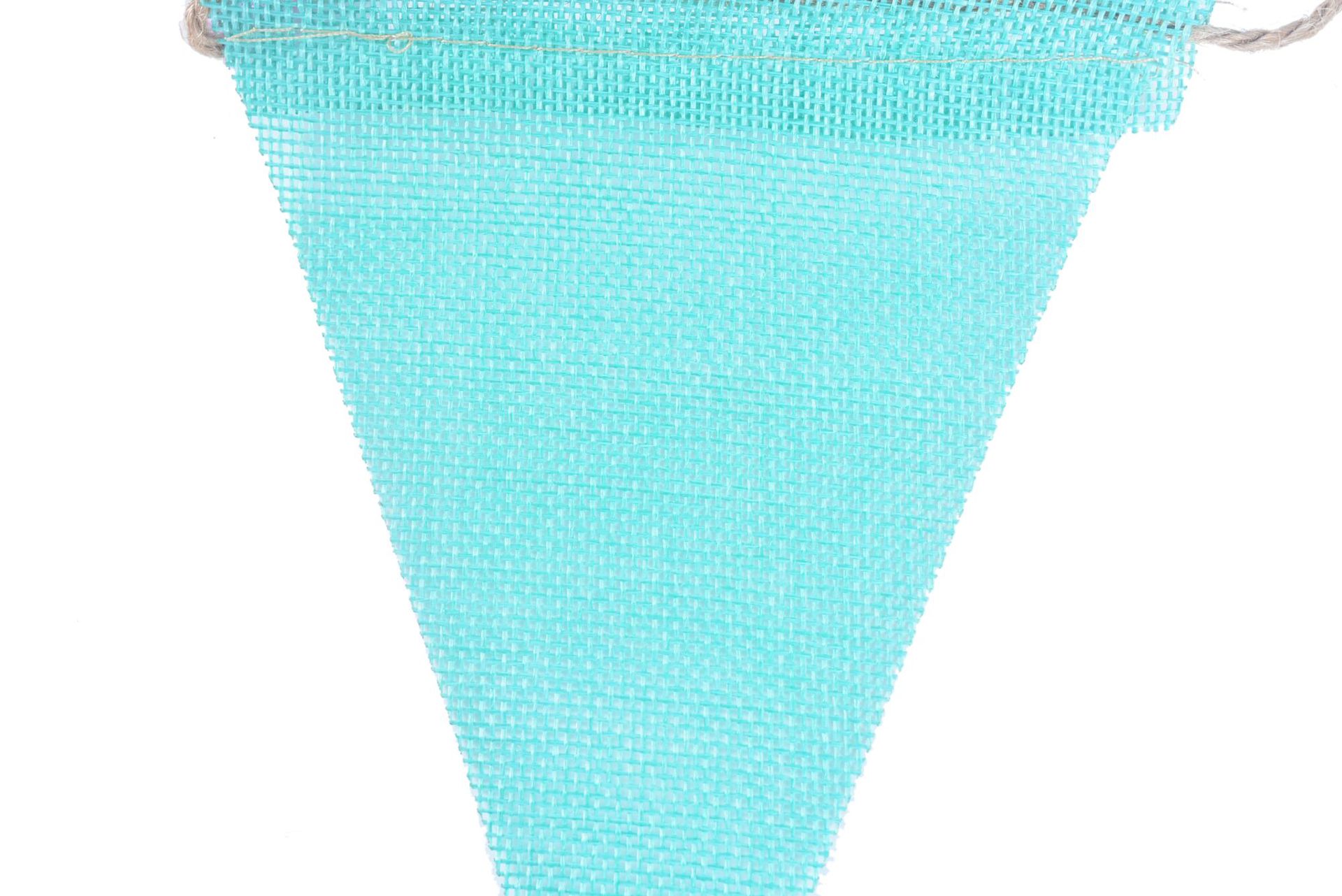 仿麻布三角旗欧式婚礼装饰派对拉旗场地布置装饰12片6色麻布彩旗详情8