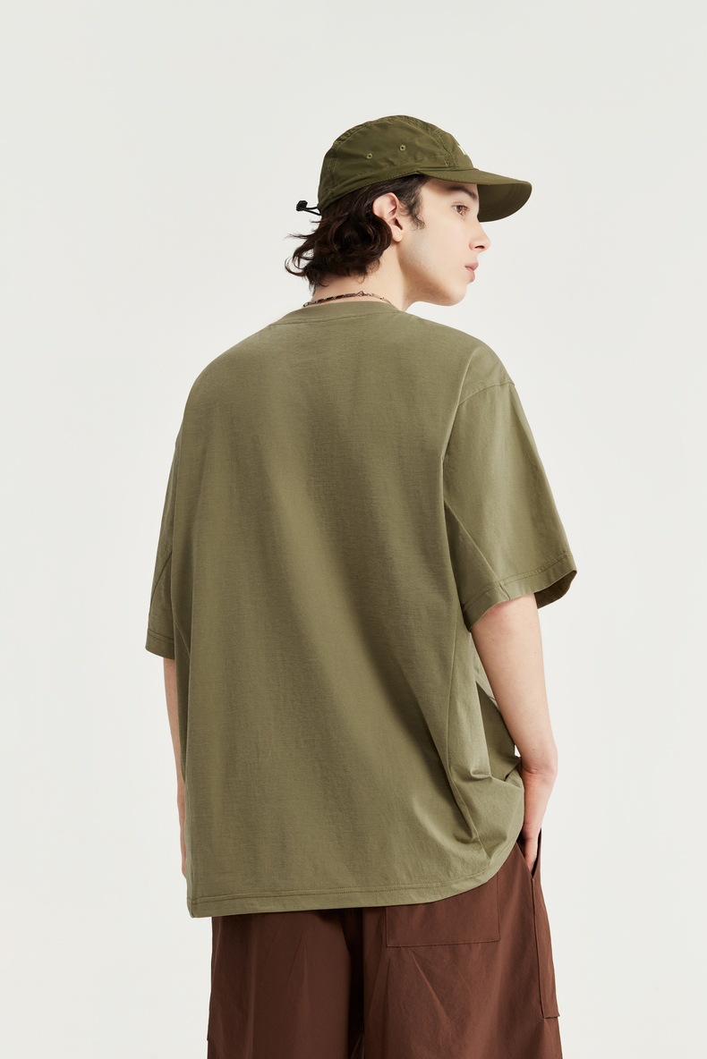 INF男装|150g立体剪裁T恤2024春夏新品宽松潮牌圆领短袖上衣详情22