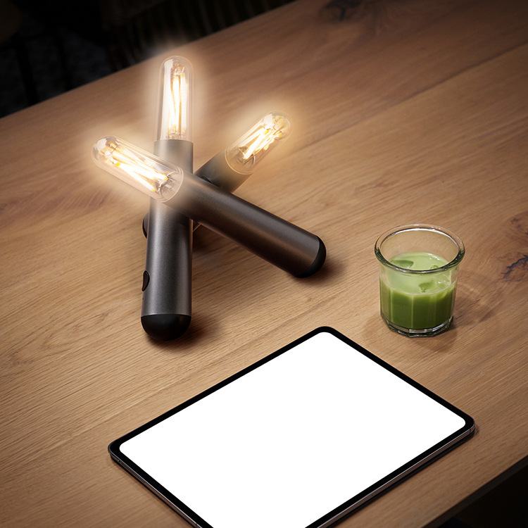 迷你小夜灯桌面氛围灯床头家用吧台灯 便携露营灯小台灯USB充电灯详情8