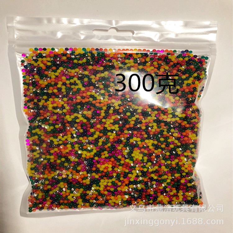 鼎浩 撕拉袋装 300克/袋 吸水珠WATER BEADS DIY营养土多彩水晶彩泥环保土 地摊夜市热卖 详情2