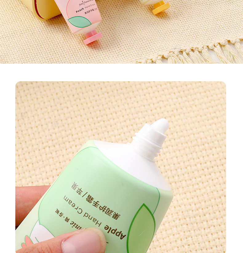 Large-capacity cartoon fruit moisturizing hand cream, cute bear rabbit fruit fragrance hydrating and moisturizing hand cream, with a refreshing texture pic 11