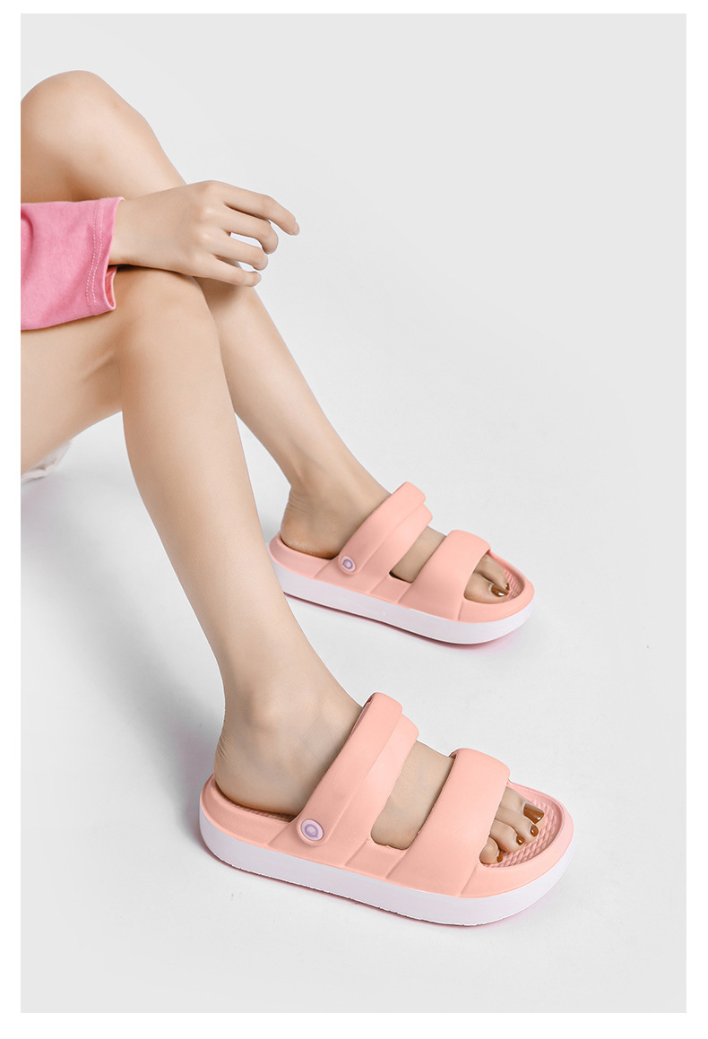 厚底凉鞋女4.0踩屎感露趾透气沙滩鞋夏季户外防滑增高凉拖花园鞋详情7