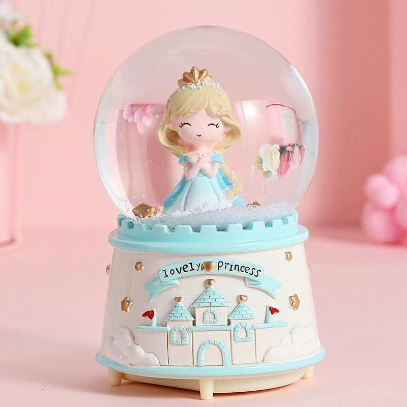 Astronaut Crystal Ball, music box, music box, Snowfall, Mermaid Princess, girls, children, birthday gifts, Christmas pic 21