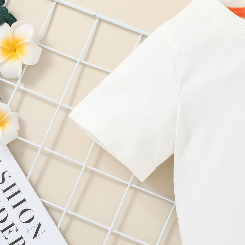 定制中小童时尚上衣童装字母短袖T恤 字母韩版小童套头衫童T恤欧详情7