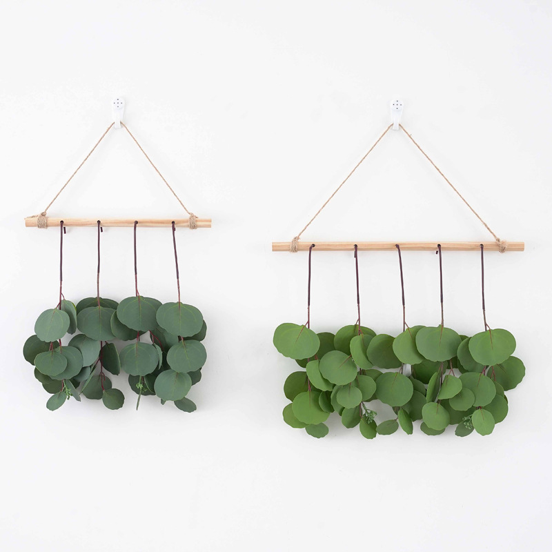Nordic-style 3D window home decoration, eucalyptus grass, money leaves, eucalyptus leaves, wall hanging simulation plants pic 3