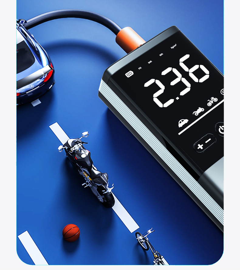 汽车车用无线车载充气泵便携式数显打气筒跨境热款汽车打气泵详情10