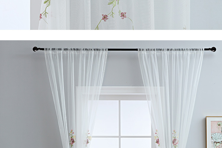 Cross-border exclusive Amazon curtain finished products, American-style embroidered window screens, small curtains, semi-blackout curtains, fabric wholesale pic 30