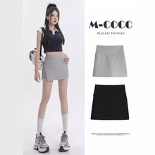 山本裤女夏季2024新款垂感日系褶皱慵懒风休闲裤宽松高腰阔腿裤子详情9