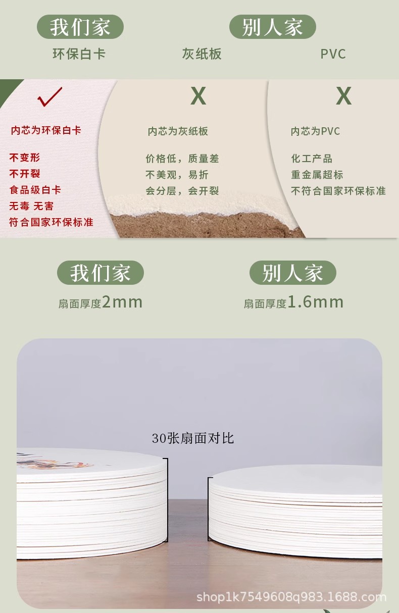 古风漆扇材料包全套儿童手工diy空白扇面天然大漆颜料制作漂漆扇详情2