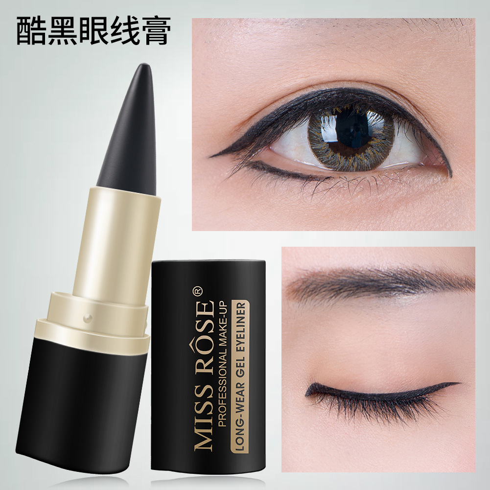 MISS ROSE Black Waterproof eyeliner Cream for export wholesale, exclusively for export pic 10