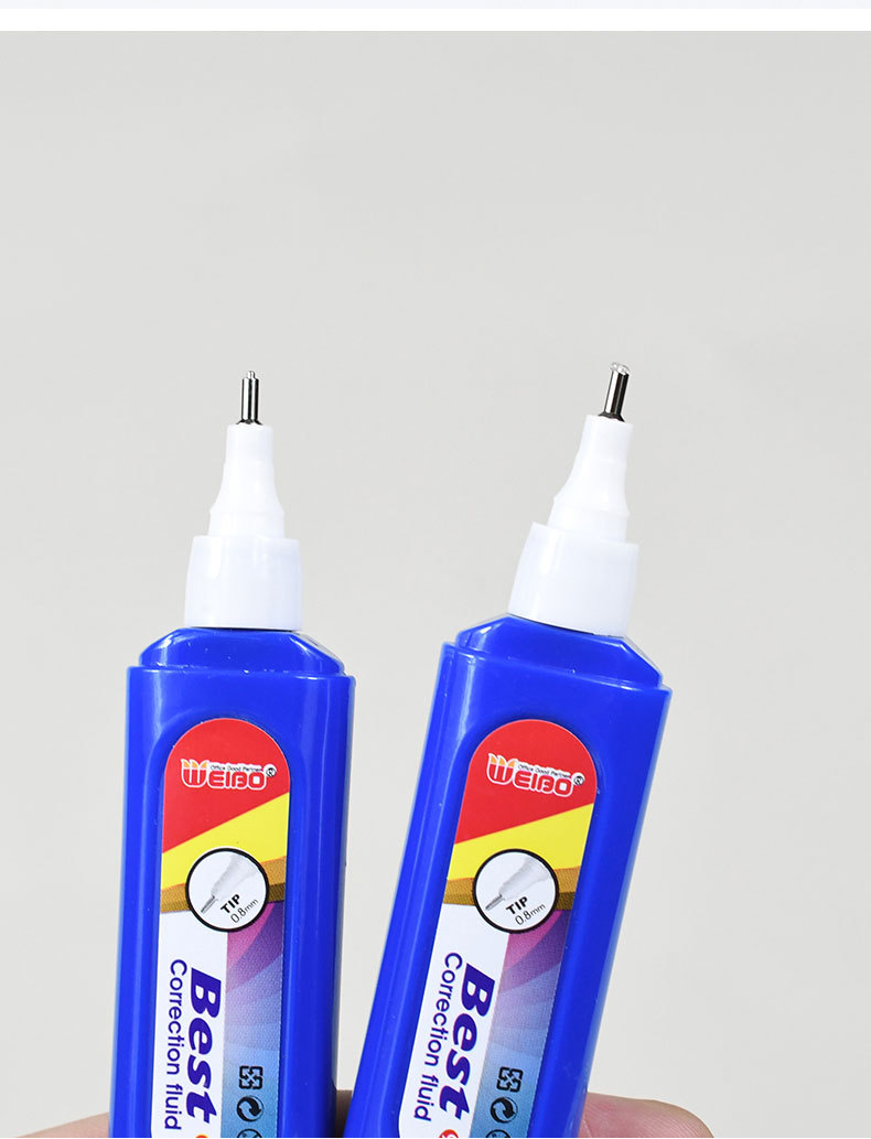Weibo Creative Mini Correction Fluid for student exams, office and study error correction fluid, one card per piece pic 8