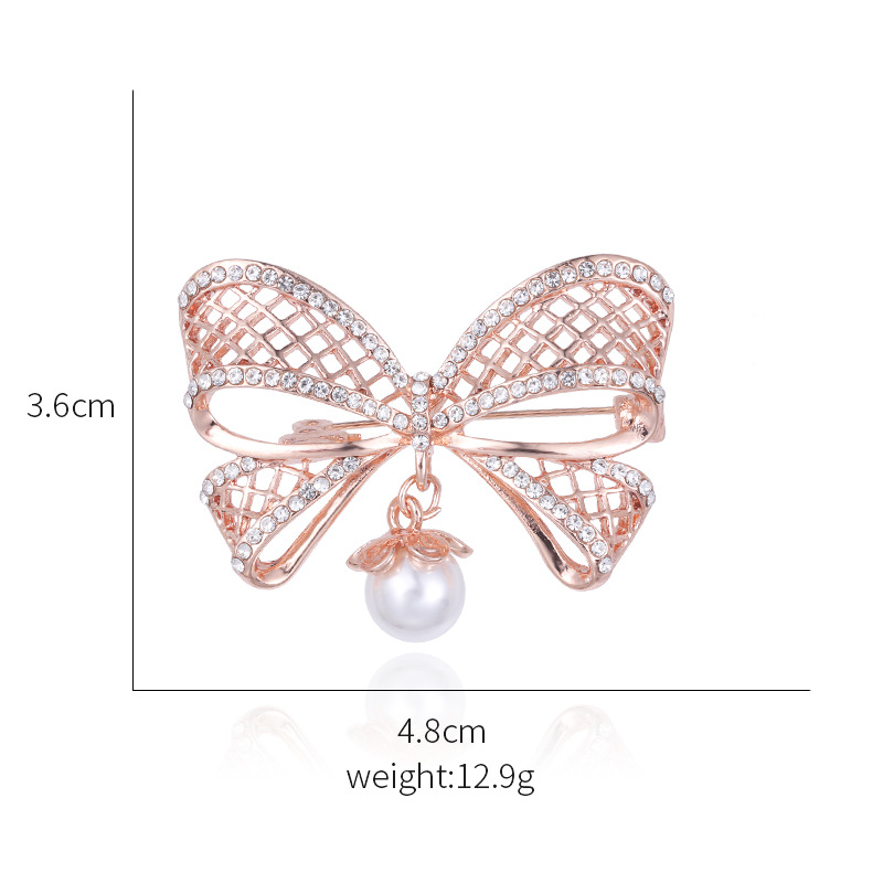 胸针 新款韩版时尚胸花 蝴蝶结别针 防走光领针女 服饰配饰品批发详情19