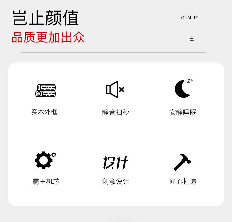 实木挂墙挂钟客厅欧式家用时钟美式轻奢卧室挂表时尚大气石英泓小详情3