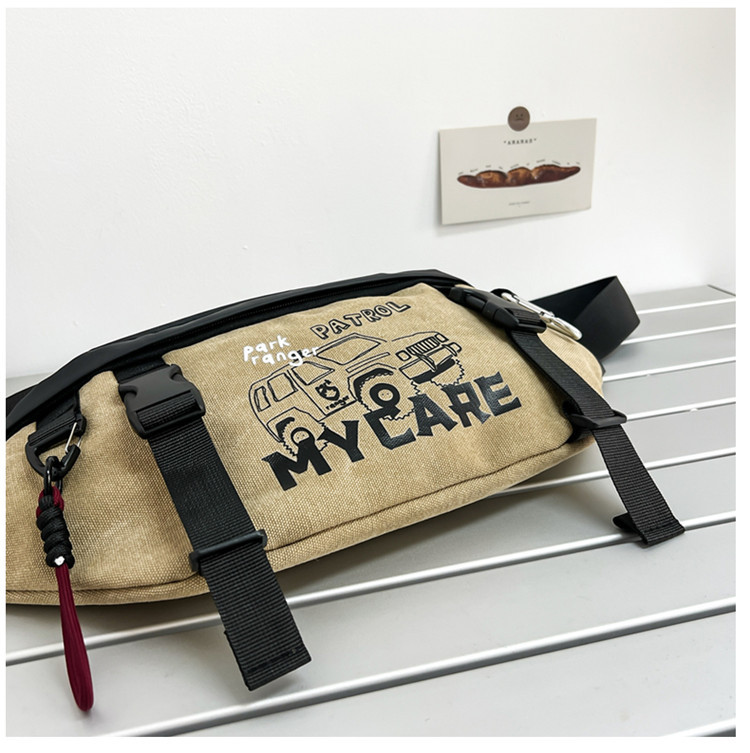 骑行包男士健身休闲斜挎胸包时尚潮流户外旅行小物袋机能便携腰包详情24