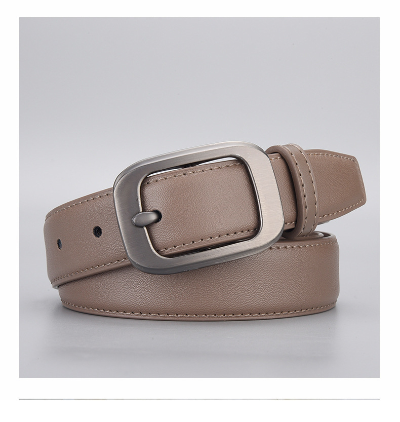 女款真皮皮带 合金针扣牛皮带身耐用结实百搭搭配西裤牛仔裤潮流详情17