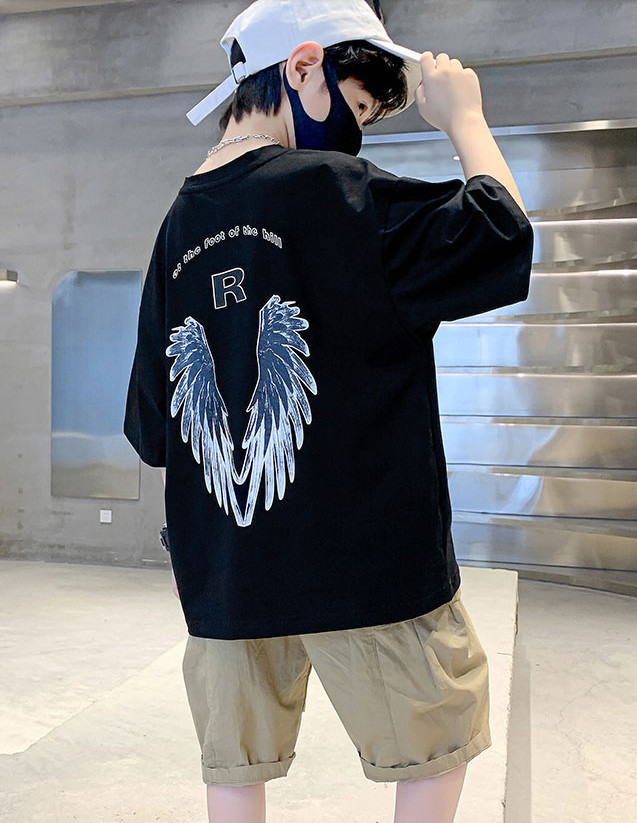 儿童装男童短袖T恤夏装2022年新款夏季男孩中大童夏款纯棉上衣潮t详情19