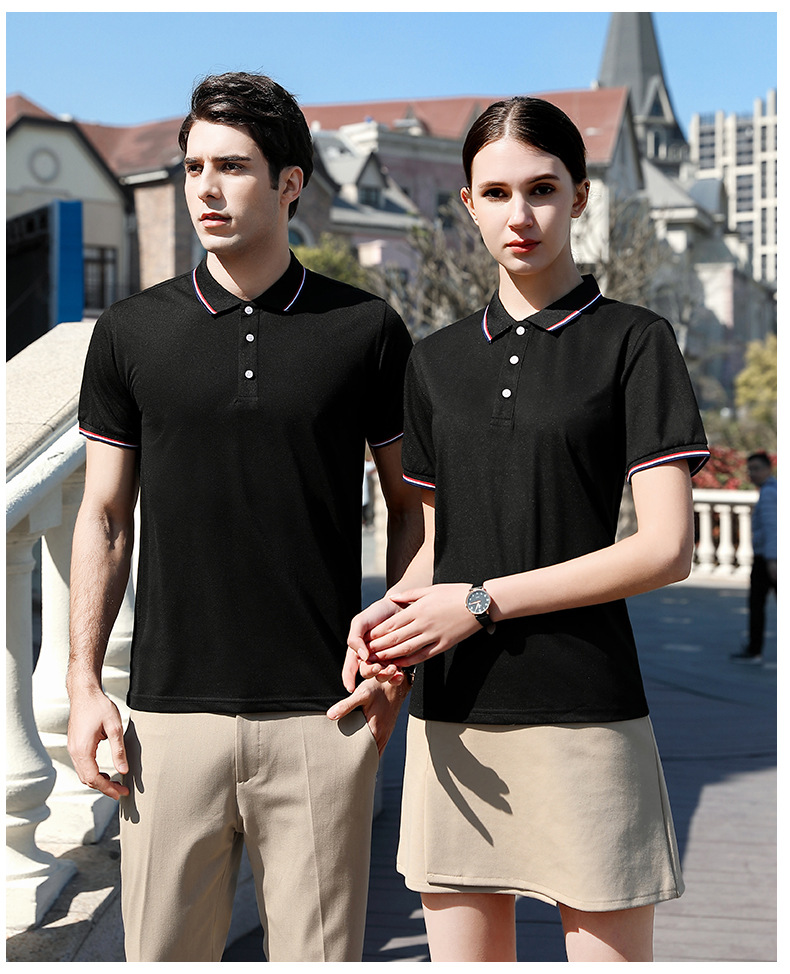 男士polo衫定制纯棉企业广告文化T恤翻领工作服短袖工衣印logo夏详情16