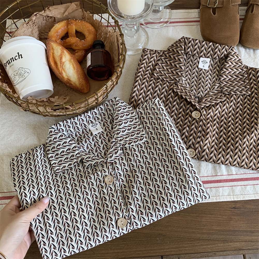 织里童装男童衬衫夏装2023新款夏季儿童休闲风印花休闲短袖衬衣潮详情13