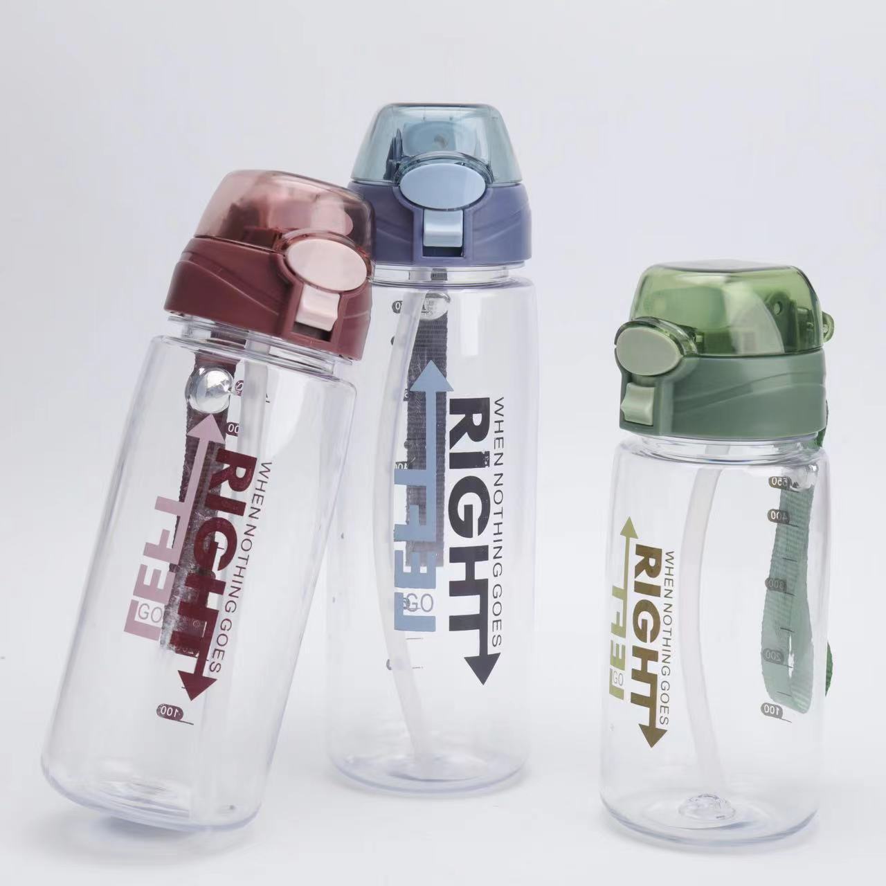 New student water cup, plastic cup, fitness water cup, high appearance level, durable, handle, outdoor sports water bottle, ins style pic 2