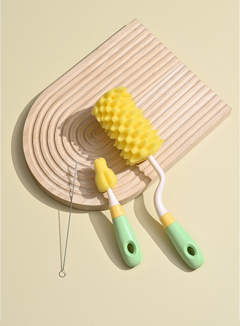 海绵刷套装杯刷奶瓶刷婴儿洗奶瓶刷子清洗刷清洁刷奶嘴刷吸管刷详情4