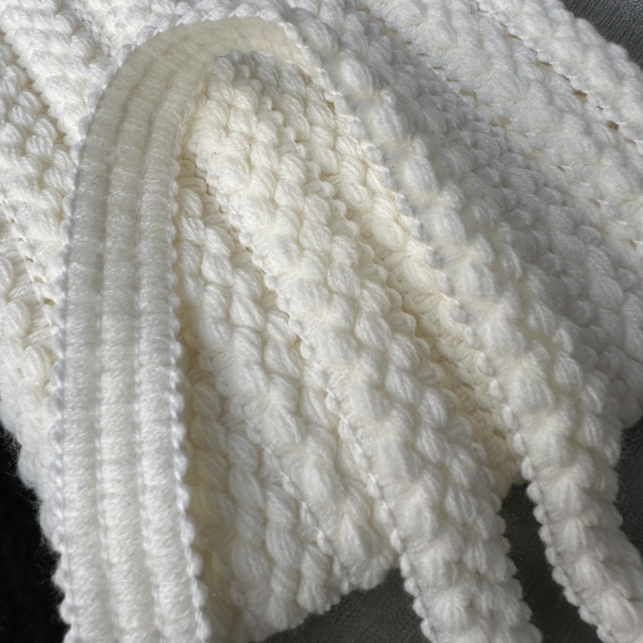 小香风包边花边辅料小波浪卷边大衣外套袖口领口手工diy编织配饰详情6