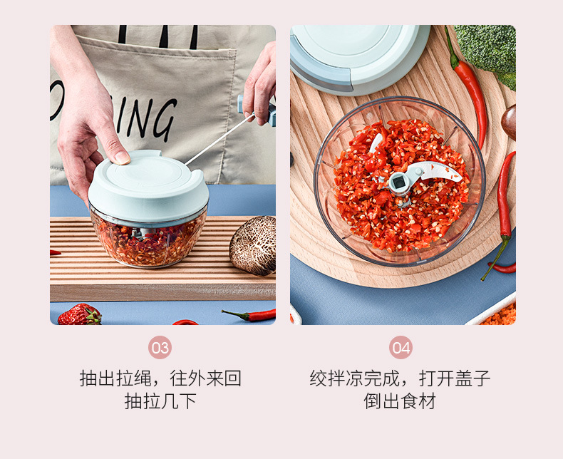 Garlic paste magic tool, garlic mince mixer, mini kitchen garlic mashing machine, manual garlic pulling machine, garlic and meat mince, small meat grinder for complementary foods pic 16