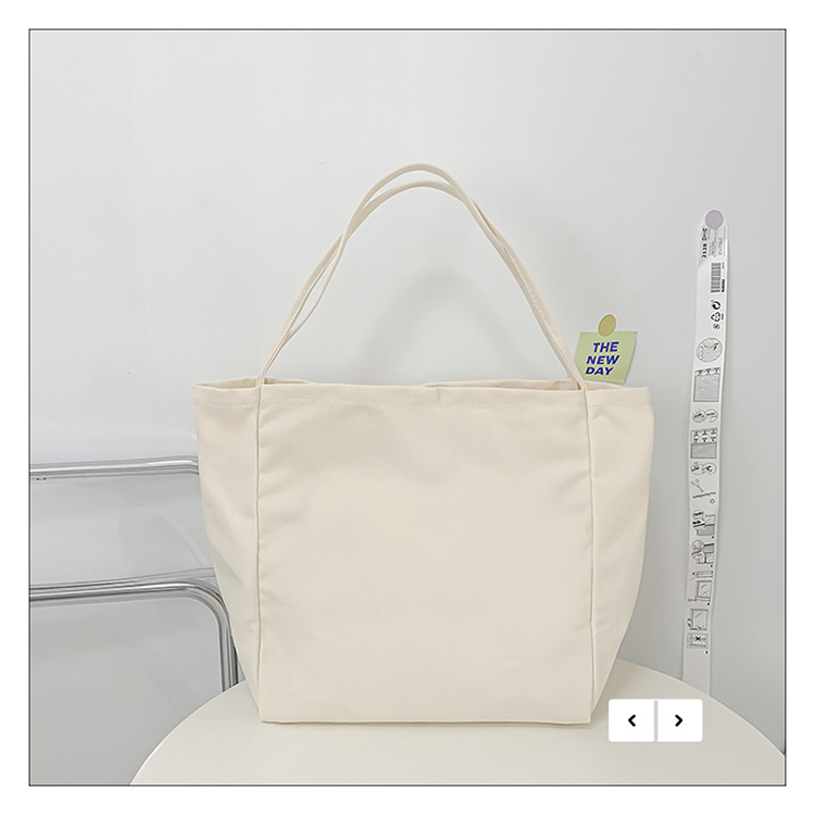 外贸潮流女包 布包新款韩版时尚简约单肩包 字母印花文艺托特包详情9