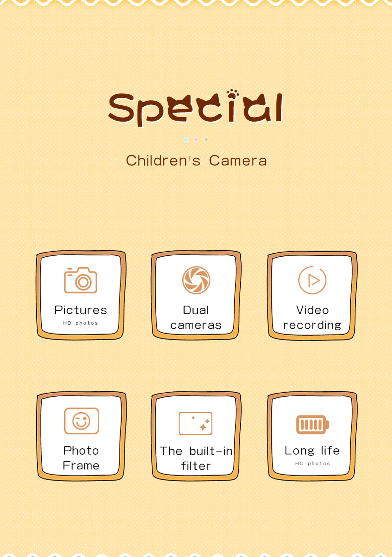 A5 Cross-border Children and Students Digital Mini Camera Fun Toy Educational Birthday and Festival Gift Camera pic 2