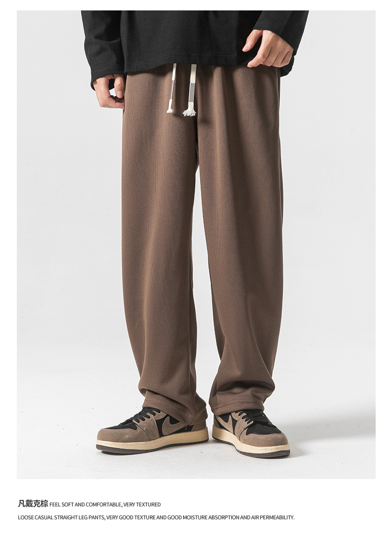 8 colors to choose from, 350g heavy-weight straight-leg sweatpants, a new style for men in the autumn of 2023, featuring loose, casual and sporty pants pic 21