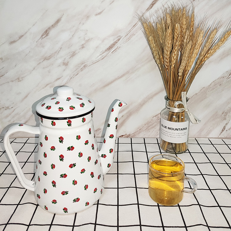 Direct sales of enamel water kettles, teapots and seasoning kettles in various colors available for home and kitchen use pic 4