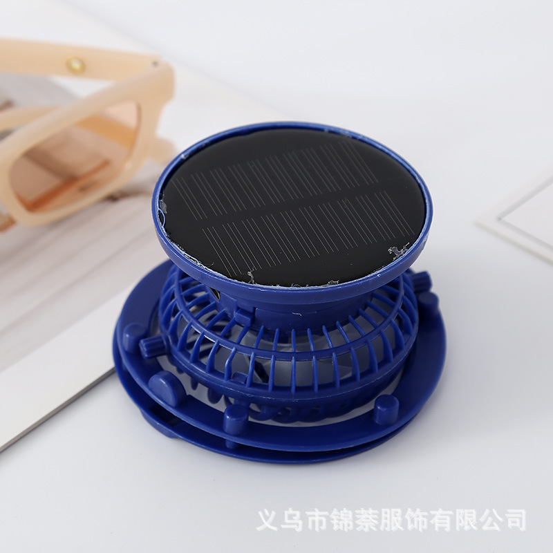 新款太阳能风扇帽180-360°旋转可拆卸风扇配件USB充电小风扇批发详情18