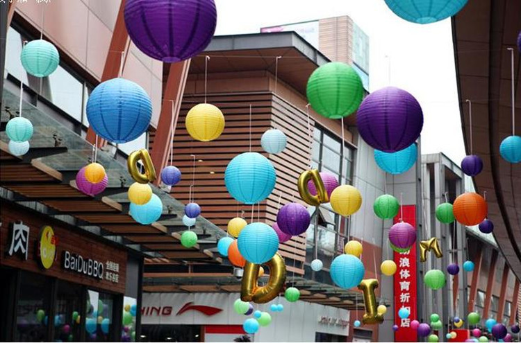 Colorful paper lanterns, DIY lanterns, wedding lanterns, year-end parties, Lantern Festival riddles, decorative items pic 19