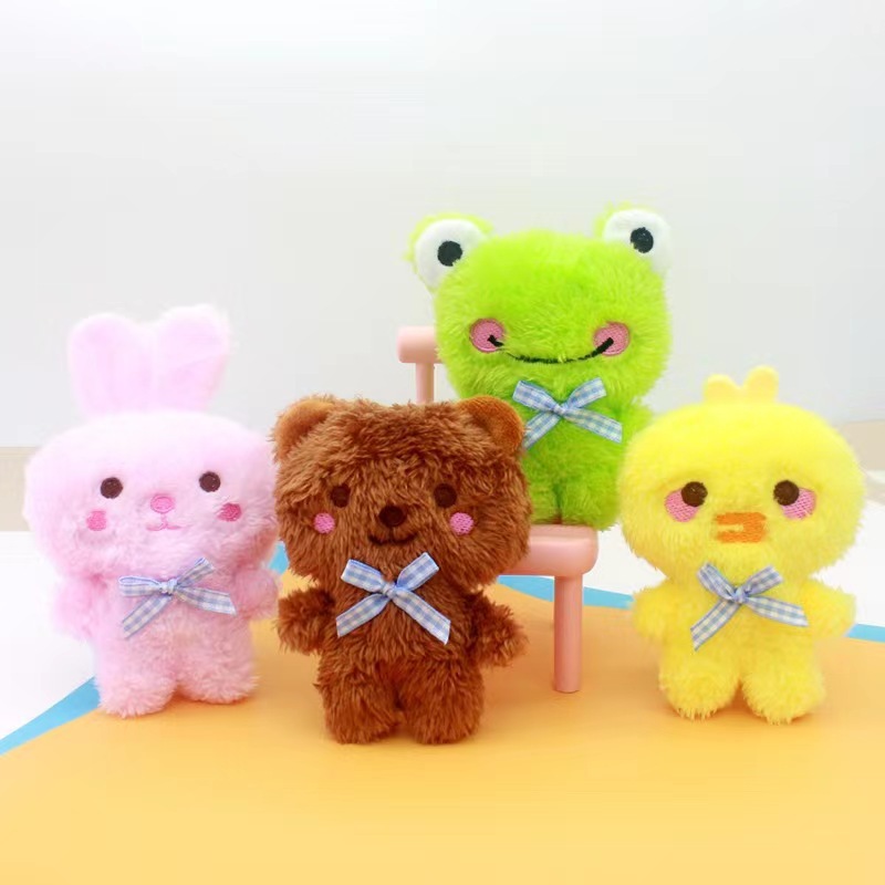 跨境热卖迷你小玩具毛绒挂件卡通动物婚庆抛洒公仔抓机娃娃批发详情1