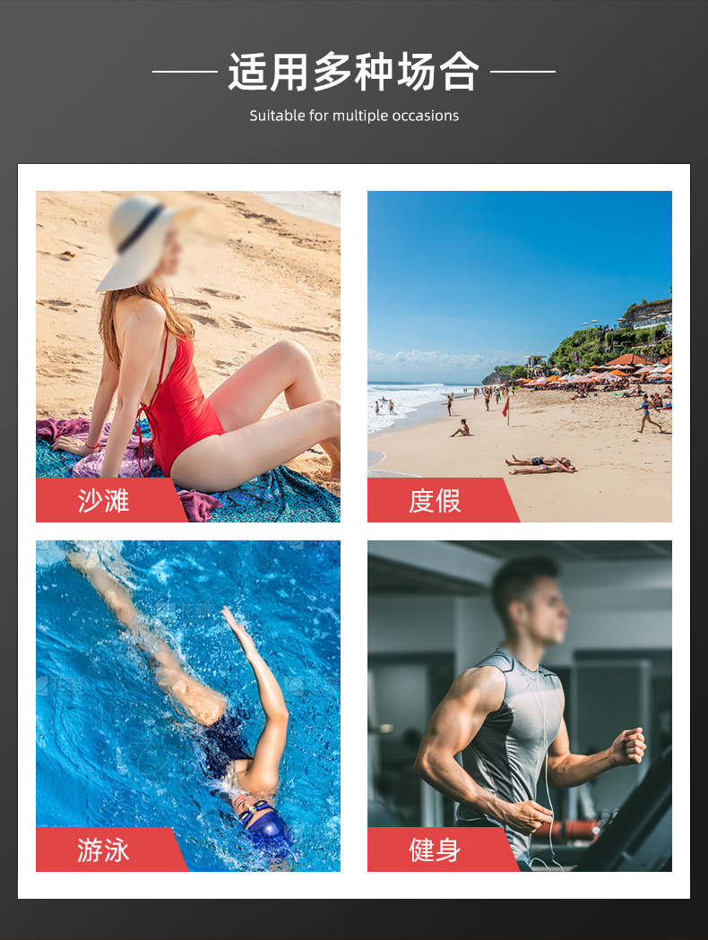 Printed cartoon bathrobe, water-absorbing and quick-drying double-sided fleece, beach swimming hooded bath towel, bath towel cape pic 6