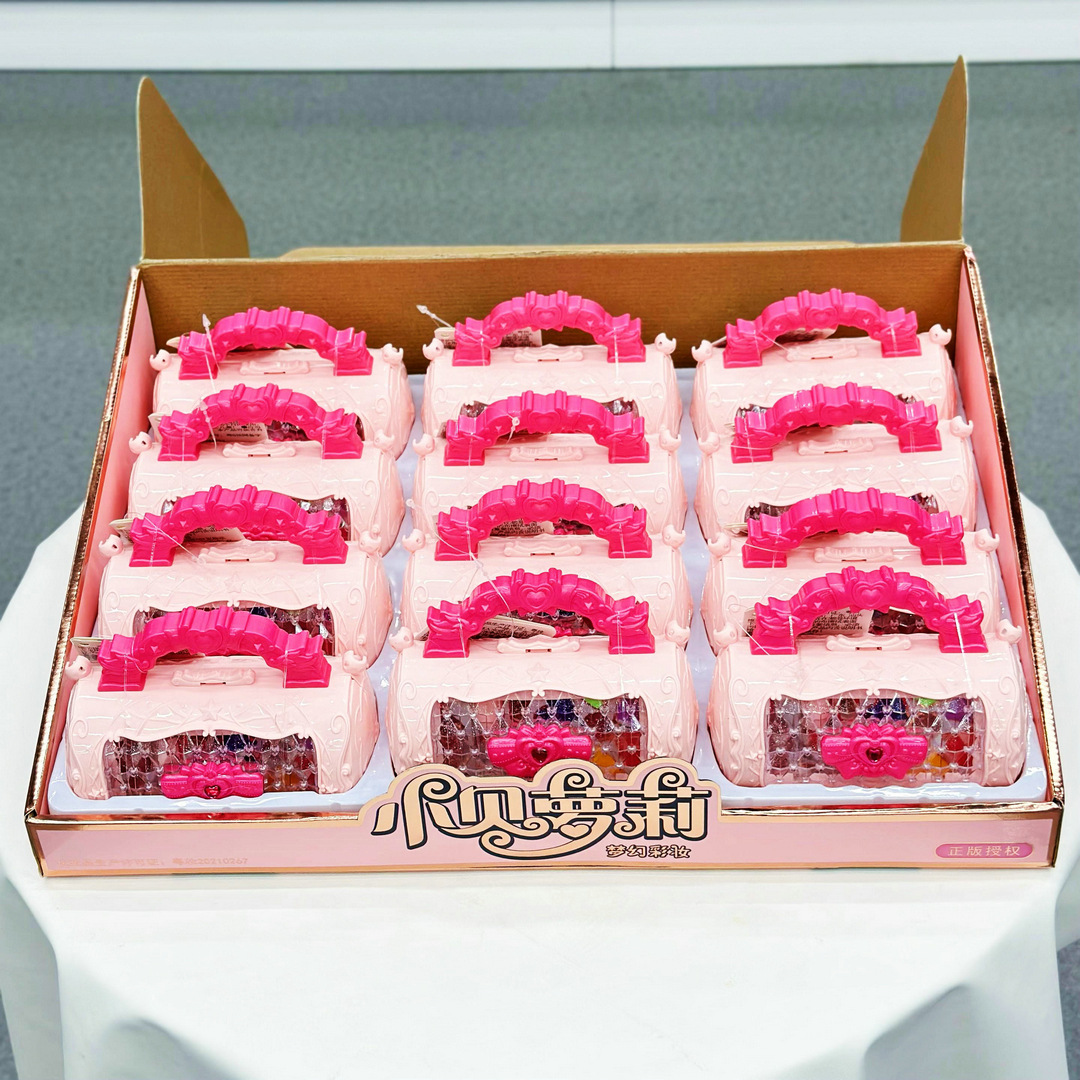 手提包彩妆单肩包1688-036A女孩化妆美妆盒儿童展示盒玩具批发详情3