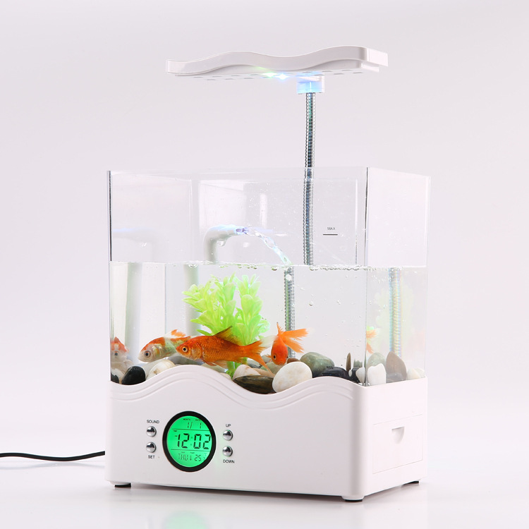 Baojie Aquarium offers wholesale of large, medium and small-sized round transparent glass fish tanks for fish and grass care decorations pic 11