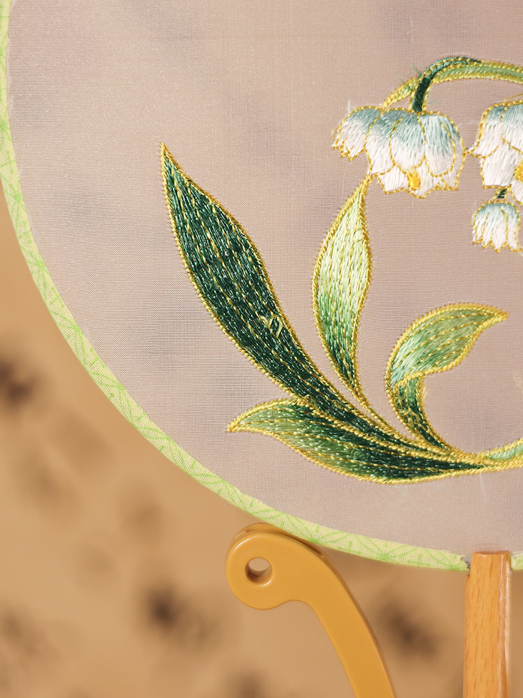 刺绣扇子古风绣花团扇古风汉服扇古典扇舞蹈扇团扇旗袍扇古典圆扇详情8