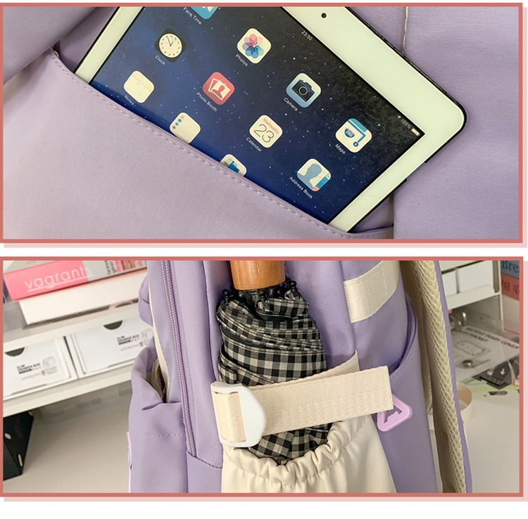 书包初中女生高中生小学生三到六年级大容量高颜值轻便软双肩背包详情42