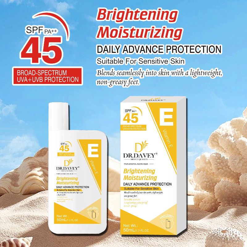 ROUSHUN 柔顺SPF 45 VE防晒霜 Sunscreen Cream详情5