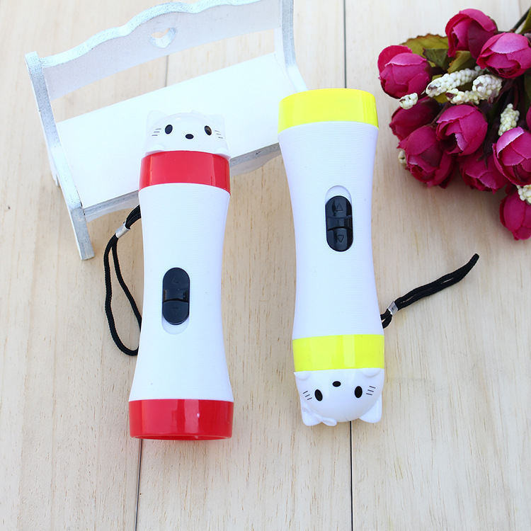 Portable lighting flashlight, lighting lamp, cartoon small hand-held flashlight, replaceable electronic, wholesale 2 yuan pic 10