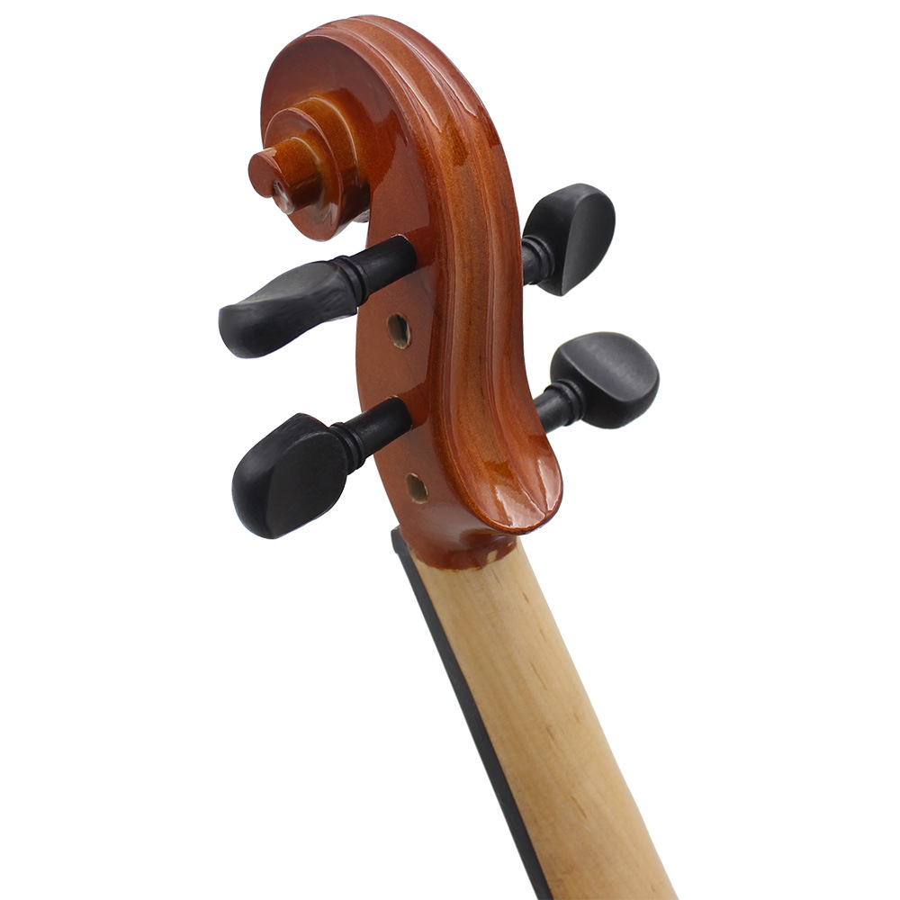 Aston Villa AV-03 Bright Natural color violin with Maple back and tiger grain solid wood Violin pic 18