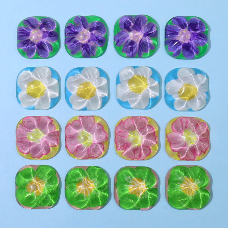 Water ripple flower ear stud patches, retro hair clips, mobile phone cases, DIY handcrafted materials, bulk goods, accessories wholesale pic 11