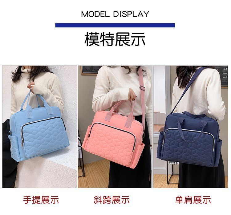 跨境时尚妈咪包女士单肩斜挎包妈妈大容量手提包待产包母婴包批发详情13