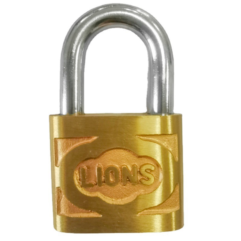 Die-cast copper padlock pic 4
