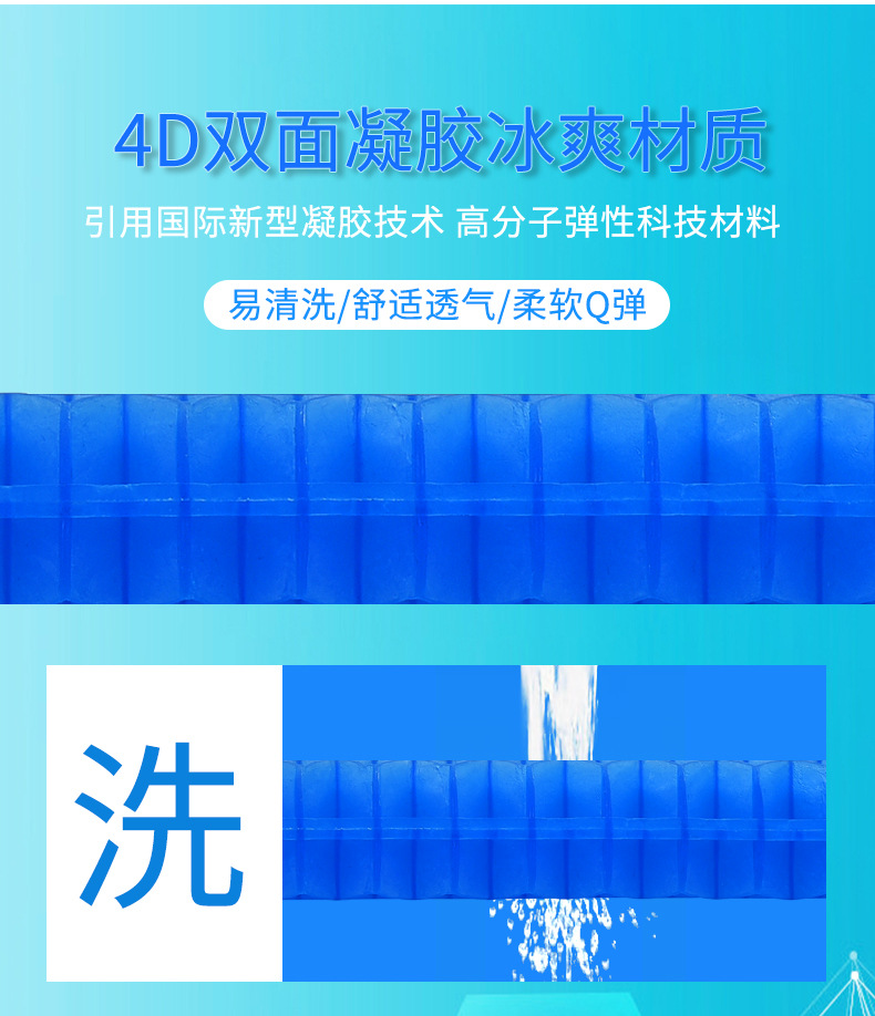 TPE gel seat cushion, honeycomb egg seat cushion, double-layer square office breathable chair cushion, ice cushion, car seat cushion pic 1