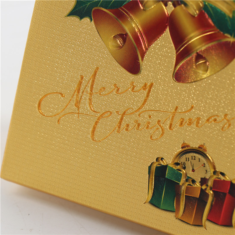 Custom-made Christmas three-sided sealed gift bags with color-printed logo gold foil in stock, and custom-made gold foil wedding dress bags pic 9