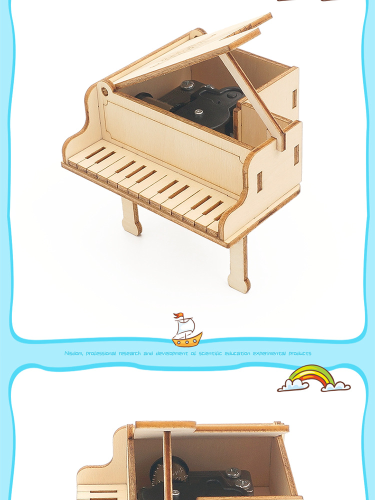 DIY Piano Music Box (Simple) - Handmade Science Experiment Invention Educational Aid pic 18