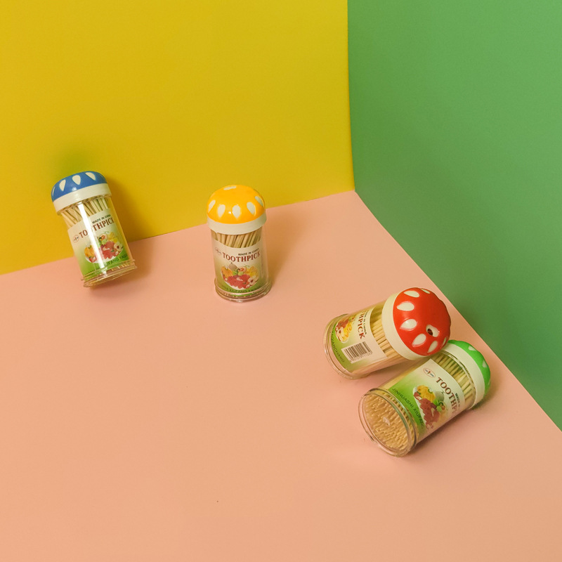 12瓶装一次性双头牙签雪花牙签筒 竹制牙签 地摊货源一元二元批发详情20